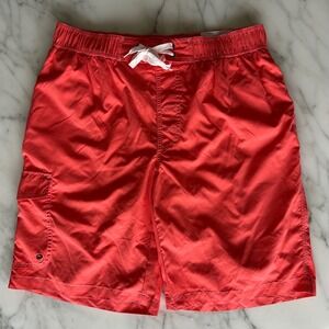 NWT St Johns Bay Mens Cargo Swim Trunks Dubarry Coral Pink UPF 50+ Large